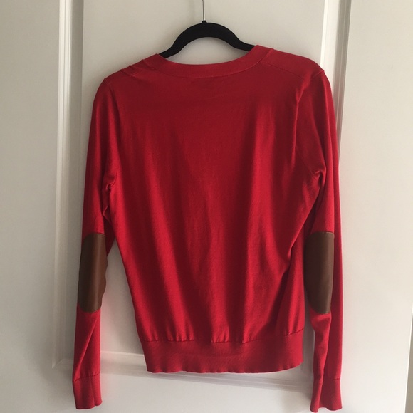 Ralph Lauren leather patch cotton cardigan - Picture 2 of 3